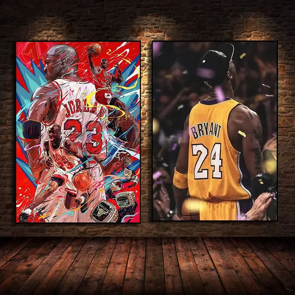Badminton Zone - Seni Kanvas Legenda Bola Basket Kobe
