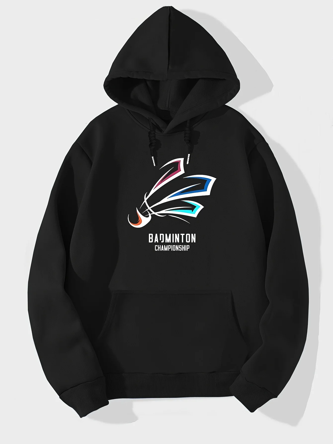 Badminton Championship - Hoodie Grafis Kejuaraan Bulu Tangkis Pria,