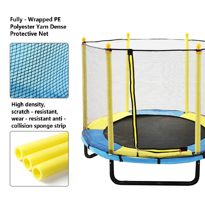 Training Net Mini - Trampolin Mini Bulat untuk Anak-anak, Jaring