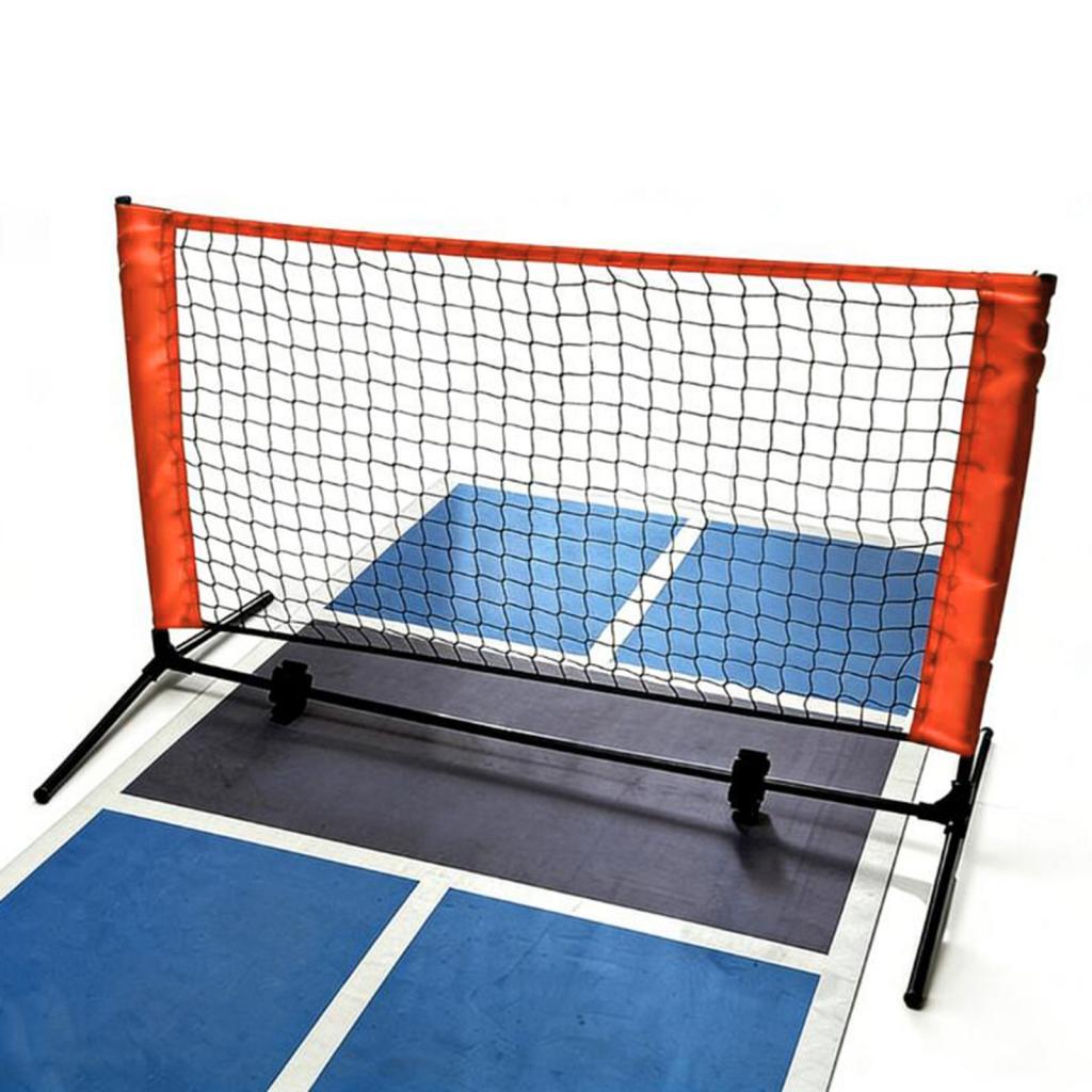 Training Net Mini - Sistem Jaring Pickleball Portabel Tanpa Suara,