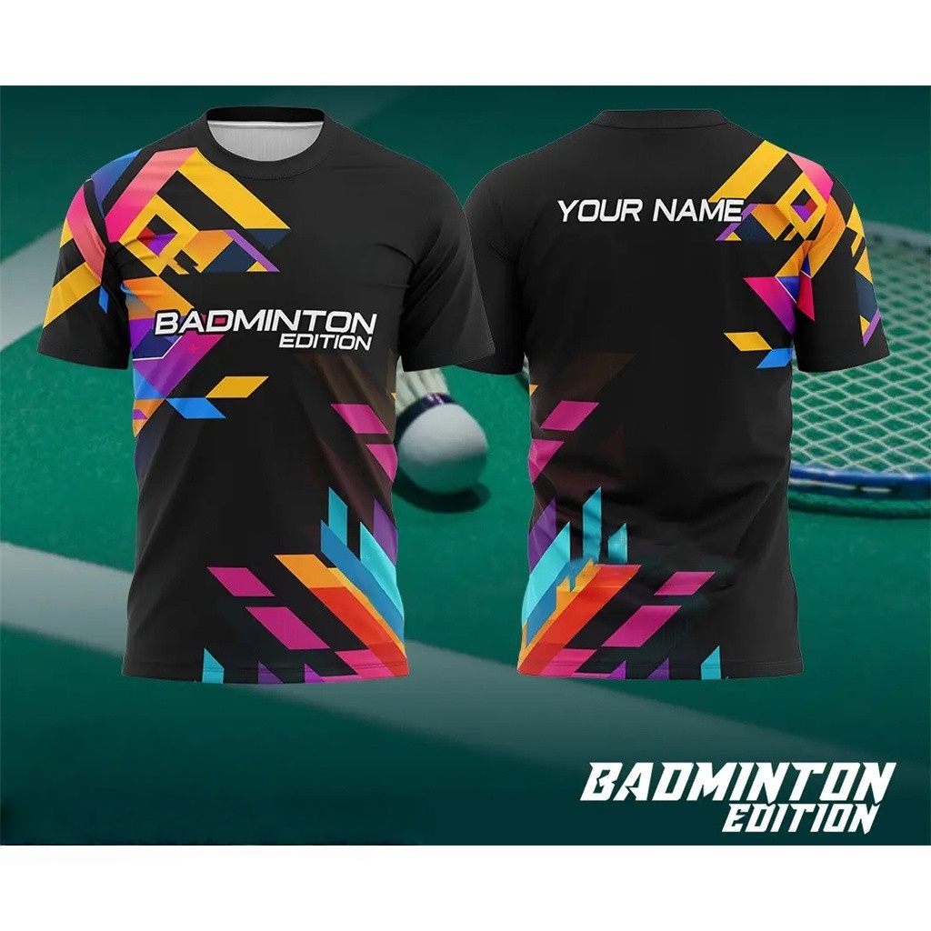 Pakaian Bulu Tangkis Pria Kaos - Badminton Aesthetic ulasan dan harga