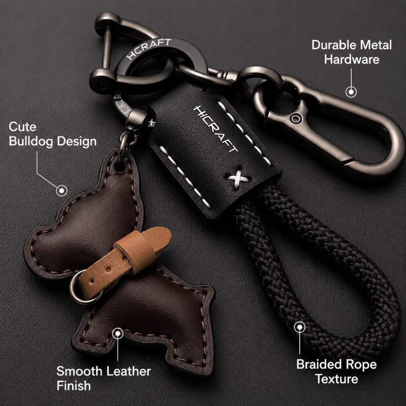 Gantungan Kunci Bulldog Pranci - String Tension Clip ulasan dan harga