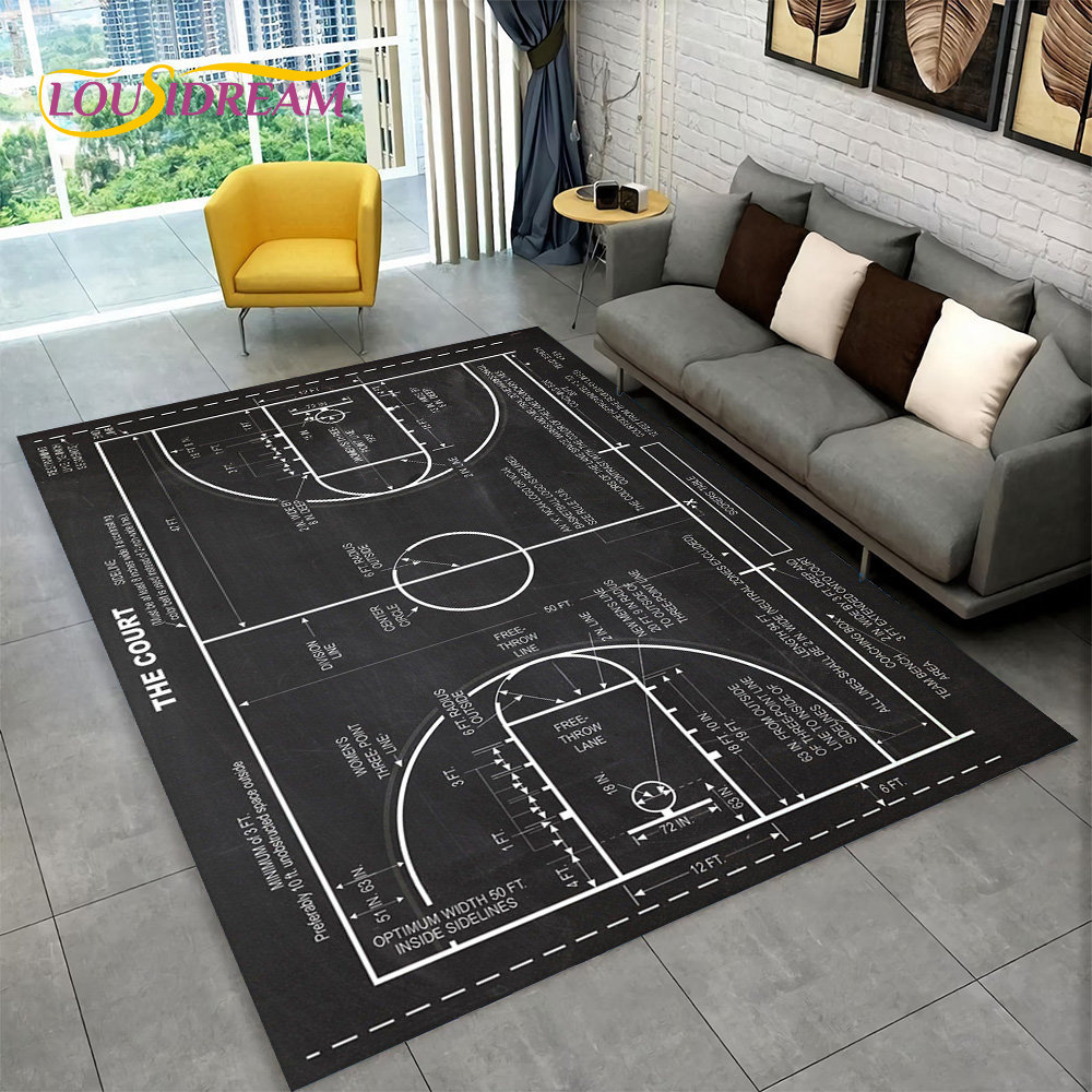 Karpet Area kartun basket 3D b - Badminton Zone ulasan dan harga