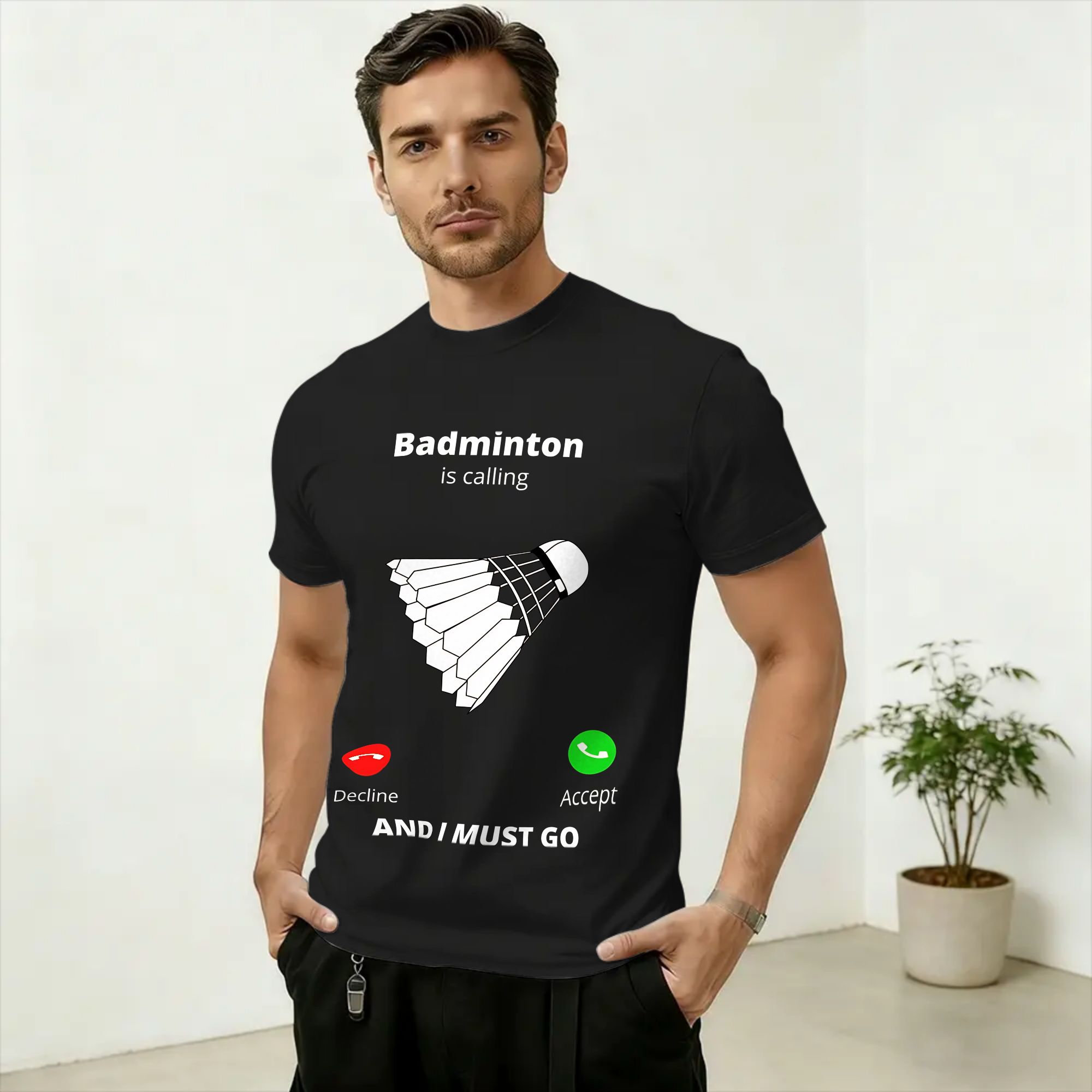 Kaus Kasual Badminton Is Calli - Badminton Is Calling ulasan dan harga
